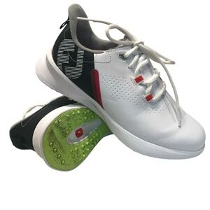 FootJoy golf Junior's strato lite spikeless shoes, youth Size 3 M black 45034